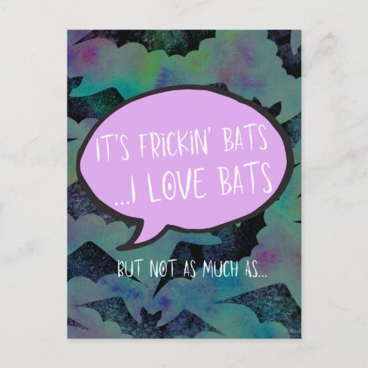 Frickin' Bats Love Kaart - Paar Gift, Jubileum (Voorkant)
