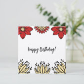 Frida Collectie Birthday Kaart (Staand voorkant)