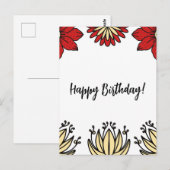 Frida Collectie Birthday Kaart (Voorkant / Achterkant)