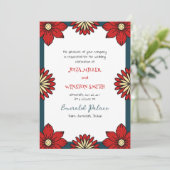 Frida Collectie Wedding Invitation Kaart (Staand voorkant)