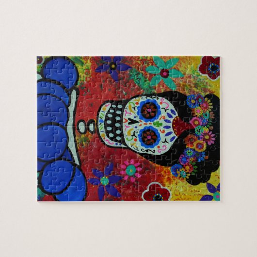Frida Dia de Los Muertos Puzzle Legpuzzel (Horizontaal)