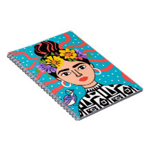 Frida Geïnspireerd Bloem Notitieboek - Boho Mexica