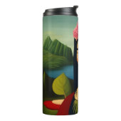 Frida Kahlo als Mona Lisa Thermal Tumbler Thermosbeker (Gedraaid links)