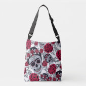 Frida Kahlo and roses Crossbody Tas (Voorkant)