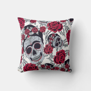 Frida Kahlo and roses Kussen