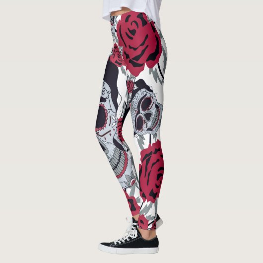 Frida Kahlo and roses Leggings (Links)