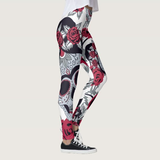 Frida Kahlo and roses Leggings (Rechts)