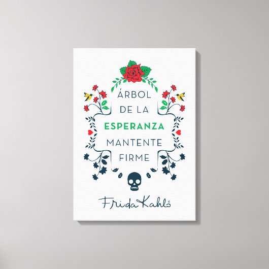 Frida Kahlo | Árbol De La Esperanza Canvas Afdruk (Voorkant)