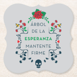 Frida Kahlo   Árbol De La Esperanza Kartonnen Onderzetters
