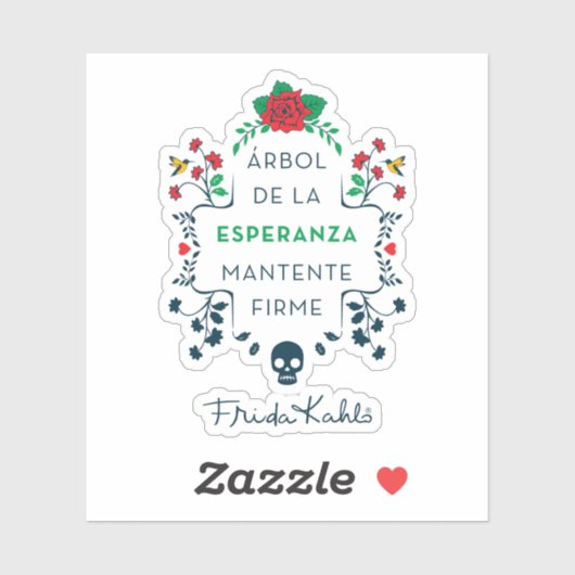 Frida Kahlo | Árbol De La Esperanza Sticker (Vel)