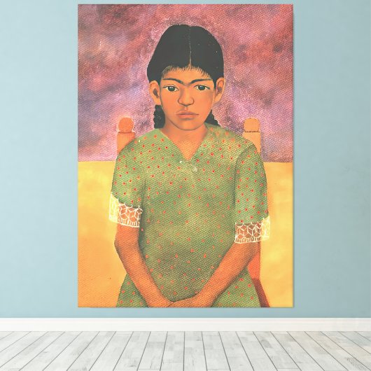 Frida Kahlo art Canvas Afdruk (Insitu (Houten vloer))