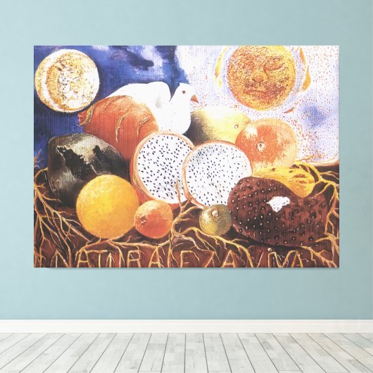Frida Kahlo art Canvas Afdruk (Insitu (Houten vloer))