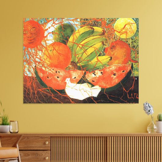 Frida Kahlo art Canvas Afdruk (Insitu (Woonkamer))