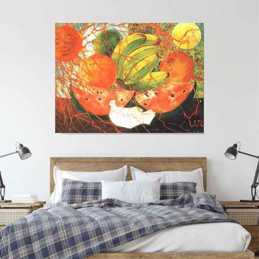 Frida Kahlo art Canvas Afdruk (Insitu (Slaapkamer))