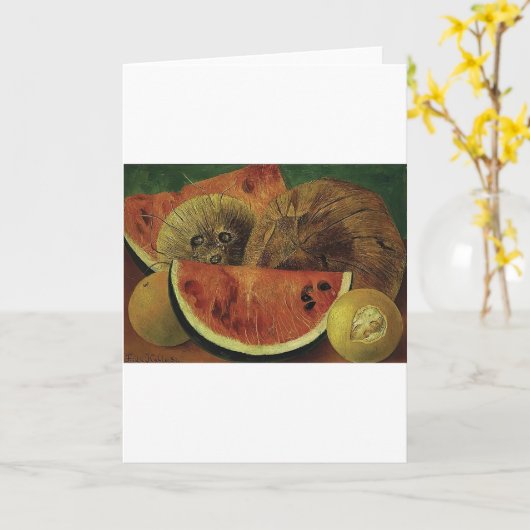 Frida Kahlo art Kaart (Gele Bloem)