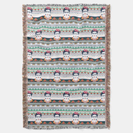 Frida Kahlo | Aztec Deken (Voorkant Verticaal)