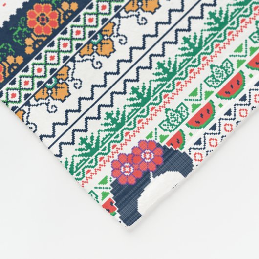 Frida Kahlo | Aztec Fleece Deken (Hoek)