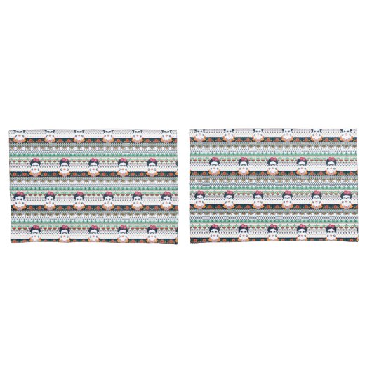 Frida Kahlo | Aztec Kussensloop (Voorkant-Set)