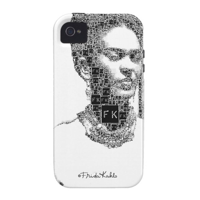 Frida Kahlo Black en White Portret Case-Mate iPhone Case (Achterkant)