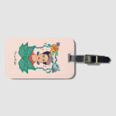 Frida Kahlo Bloemen Lijst Graphic Bagagelabel (Voorkant (horizontaal))
