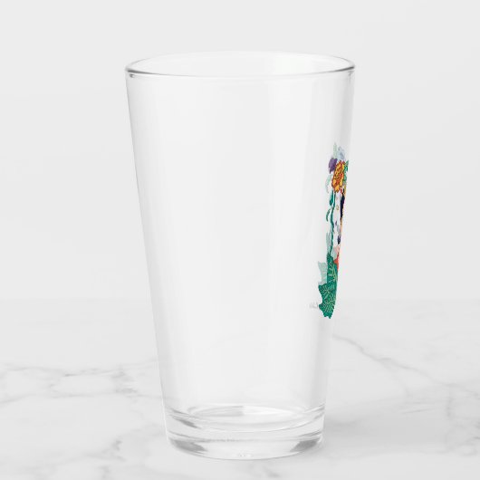 Frida Kahlo Bloemen Lijst Graphic Glas (Rechts)