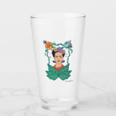 Frida Kahlo Bloemen Lijst Graphic Glas (Voorkant)