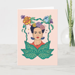 Frida Kahlo Bloemen Lijst Graphic Kaart