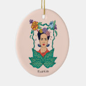 Frida Kahlo Bloemen Lijst Graphic Keramisch Ornament (Rechts)