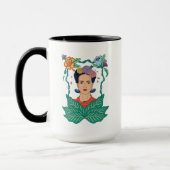 Frida Kahlo Bloemen Lijst Graphic Mok (Links)