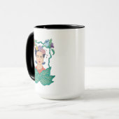Frida Kahlo Bloemen Lijst Graphic Mok (Voorkant links)
