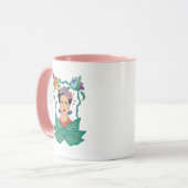 Frida Kahlo Bloemen Lijst Graphic Mok (Voorkant links)