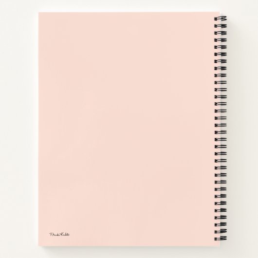 Frida Kahlo Bloemen Lijst Graphic Notitieboek (Achterkant)