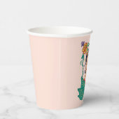 Frida Kahlo Bloemen Lijst Graphic Papieren Bekers (Rechts)