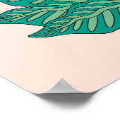 Frida Kahlo Bloemen Lijst Graphic Poster (Hoek)