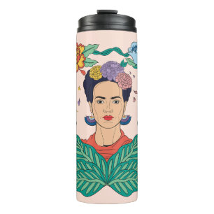 Frida Kahlo Bloemen Lijst Graphic Thermosbeker