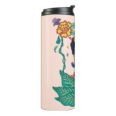 Frida Kahlo Bloemen Lijst Graphic Thermosbeker (Gedraaid links)