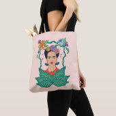 Frida Kahlo Bloemen Lijst Graphic Tote Bag (Dichtbij)