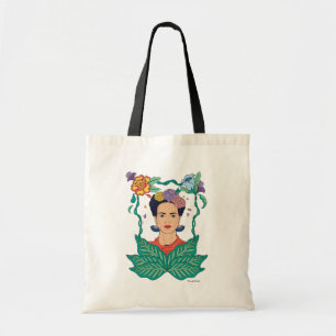 Frida Kahlo Bloemen Lijst Graphic Tote Bag
