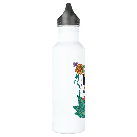 Frida Kahlo Bloemen Lijst Graphic Waterfles (Links)