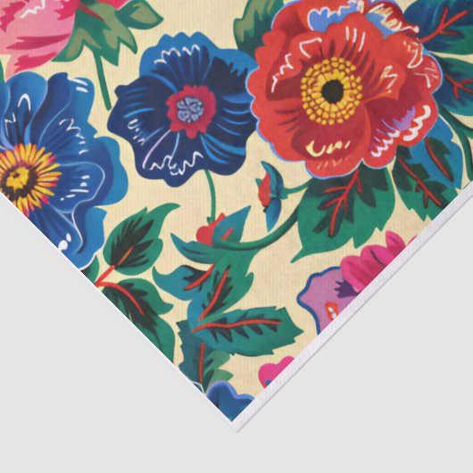 Frida Kahlo Bloemen, Mexicaans, Spaanse Decoupage Tissuepapier (Detail)