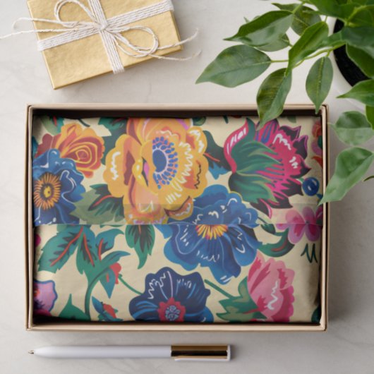 Frida Kahlo Bloemen, Mexicaans, Spaanse Decoupage Tissuepapier (Geschenk)