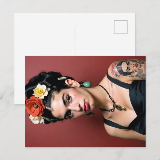 Frida Kahlo Briefkaart (Voorkant / Achterkant)