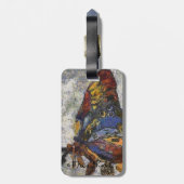 Frida Kahlo Butterfly Monet Geïnspireerd Bagagelabel (Achterkant verticaal)
