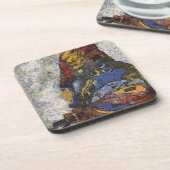 Frida Kahlo Butterfly Monet Geïnspireerd Drankjes Onderzetter (Linkerzijde)