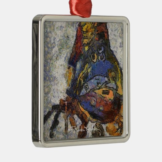 Frida Kahlo Butterfly Monet Geïnspireerd Metalen Ornament (Rechts)
