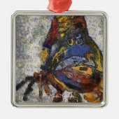Frida Kahlo Butterfly Monet Geïnspireerd Metalen Ornament (Voorkant)