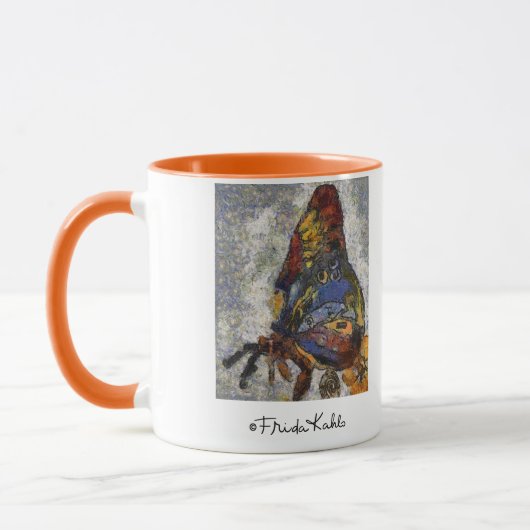 Frida Kahlo Butterfly Monet Geïnspireerd Mok (Links)