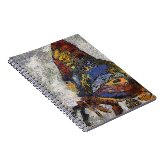 Frida Kahlo Butterfly Monet Geïnspireerd Notitieboek (Rechterzijde)