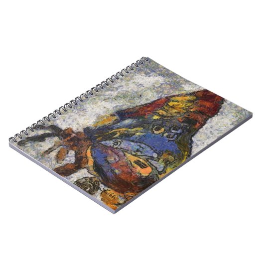 Frida Kahlo Butterfly Monet Geïnspireerd Notitieboek (Linkerzijde)