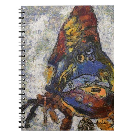 Frida Kahlo Butterfly Monet Geïnspireerd Notitieboek (Voorkant)